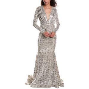 Issue New York Womens Sequin Gown
